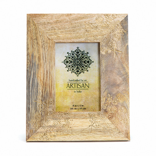 Artisan Mango Wood Picture Frame Temple & ster